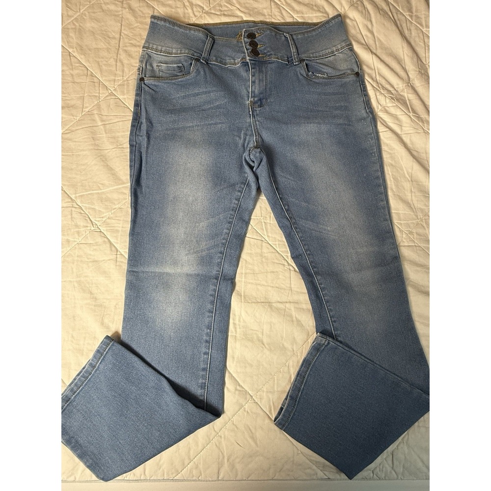 Bamboo Jeans Women's Size 15 High Rise Stretch‎ Denim 3 Button